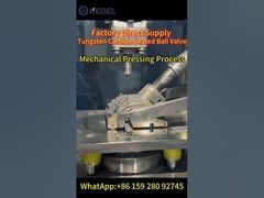 الصمام الكروي من كربيد التنجستن - عملية الضغط الميكانيكية