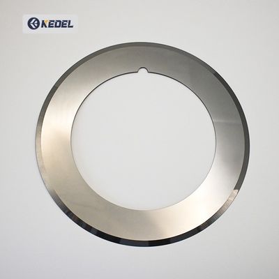 سكين قطع دائري مع خندق تحديد الموقع لقطع قطعة قطب البطارية شفرات صناعية لصناعة البطارية