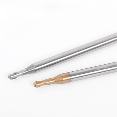 طاحونة نهاية كربيد التنغستن بطول البوق 2-8 مم ، قطر القضبان 4 مم ، وطول إجمالي 50 مم لمعالجة الدقة