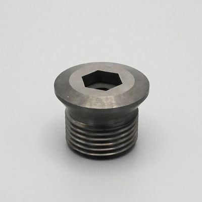 Custom Cemented Tungsten Carbide Alloy Spiral Thread Inner Hexagonal Head Water Spray Nozzle for PDC Drilling Oil Equipment