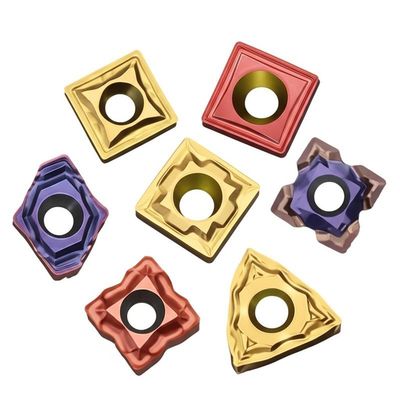 CVD / PVD طلاء كربيد CNC بإدراج أداة قطع المعادن باستخدام الحاسب الآلي