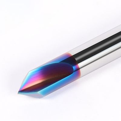 أداة تشفير 65 ° 2-الفلوت مع زاوية 90 ° قطعة طحن كاربيد التولفستين للصلب المقاوم للصدأ