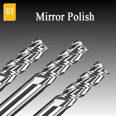 1mm CNC مطحنة نهاية كربيد التنجستن Hrc55 مطحنة نهاية الألومنيوم مطاحن أداة القطع