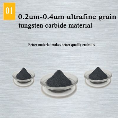 Hrc 45 عكس الفلوت كربيد التشطيب نهاية مطحنة القواطع 40mm 16mm عرقوب نوع